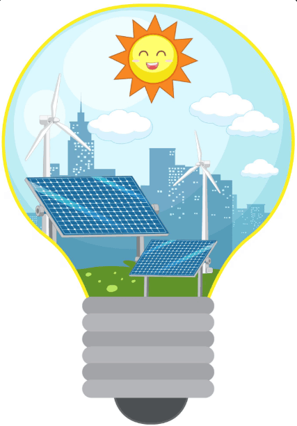 Bombilla con mundo dentro