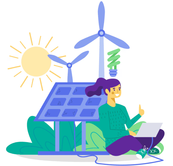 Chica cargando ordenador